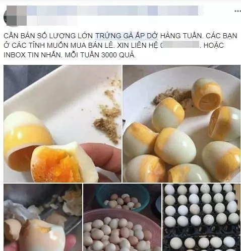 Nhiều thương lái cho biết, trứng gà ấp dở bán rất chạy và được nhiều người ưa chuộng.