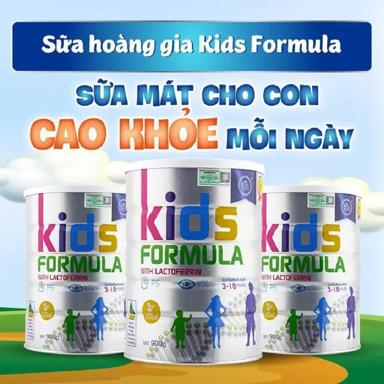 Sữa Kids Formula giúp phát triển trí não cho bé 4 tuổi