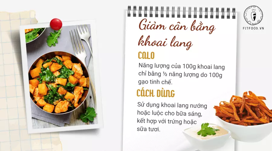 Giảm cân bằng khoai lang