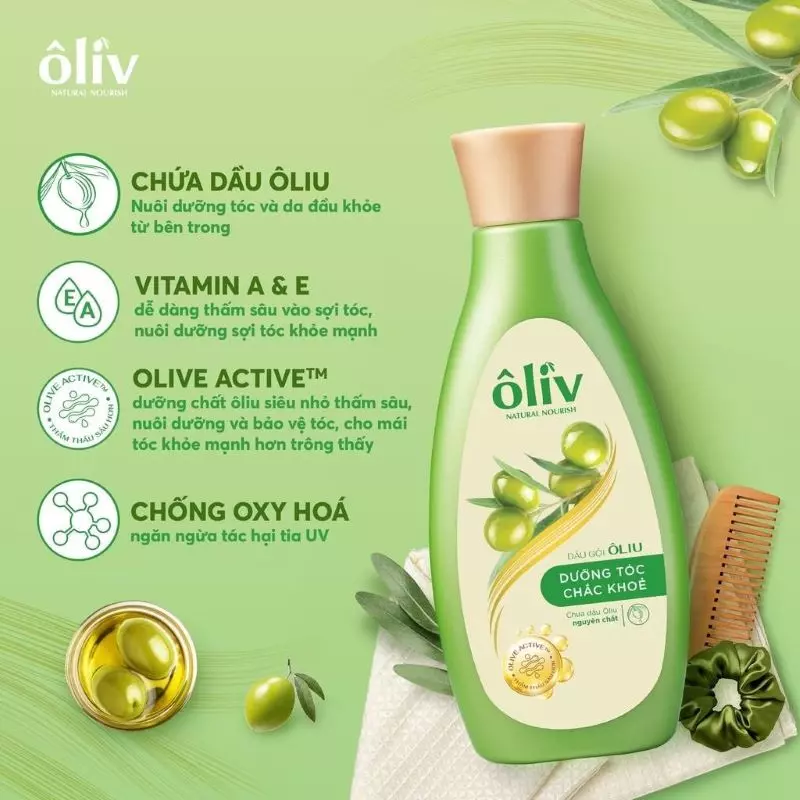 Dầu gội Olive Natural Nourish dưỡng tóc 650ml