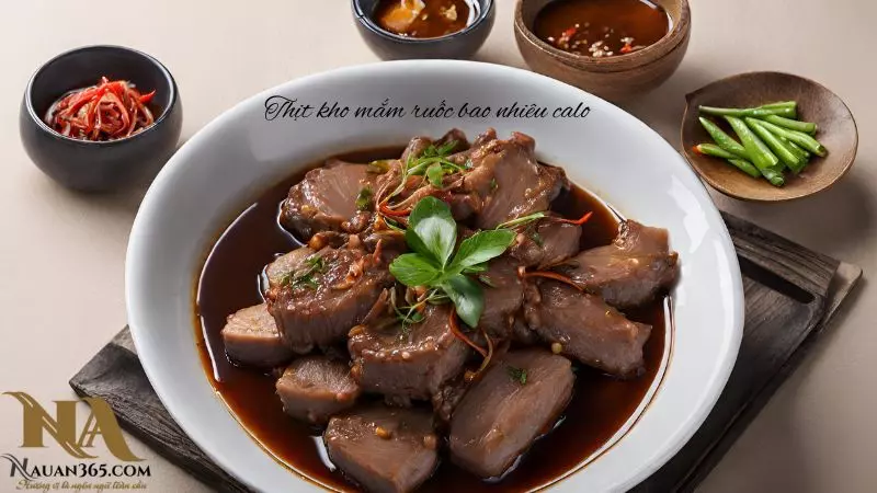 Thịt kho mắm ruốc bao nhiêu calo