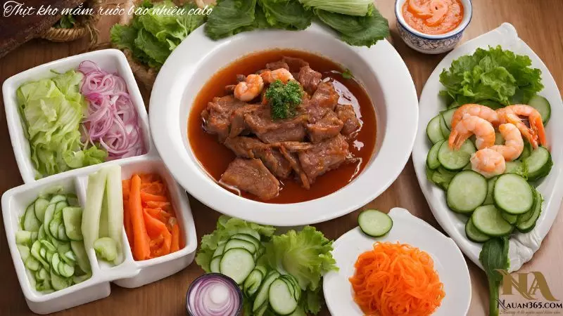 Thịt kho mắm ruốc bao nhiêu calo