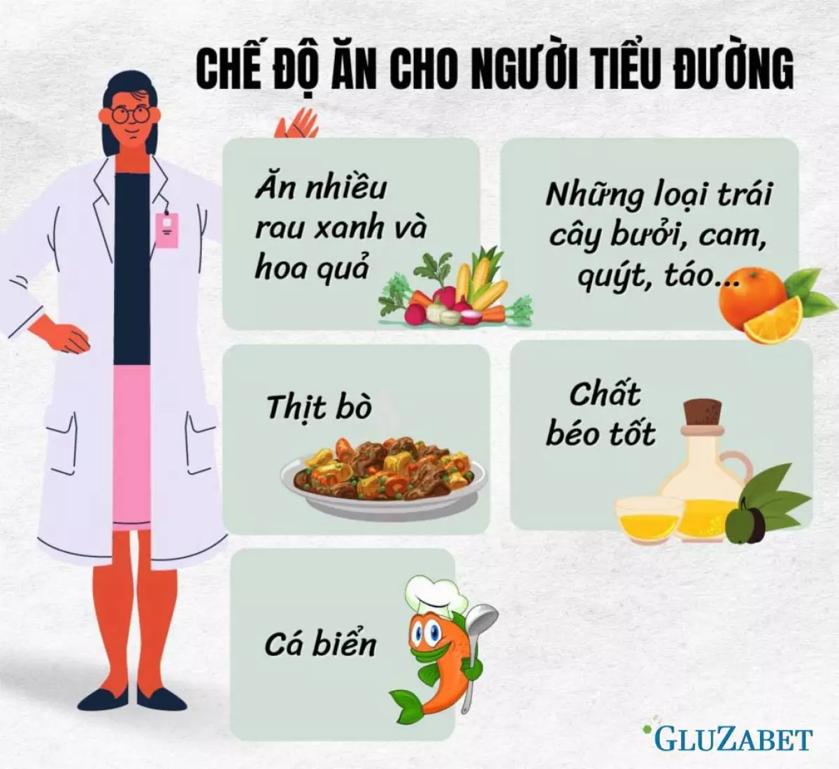 Chế độ ăn cho bệnh nhân tiểu đường được các bác sĩ khuyên dùng