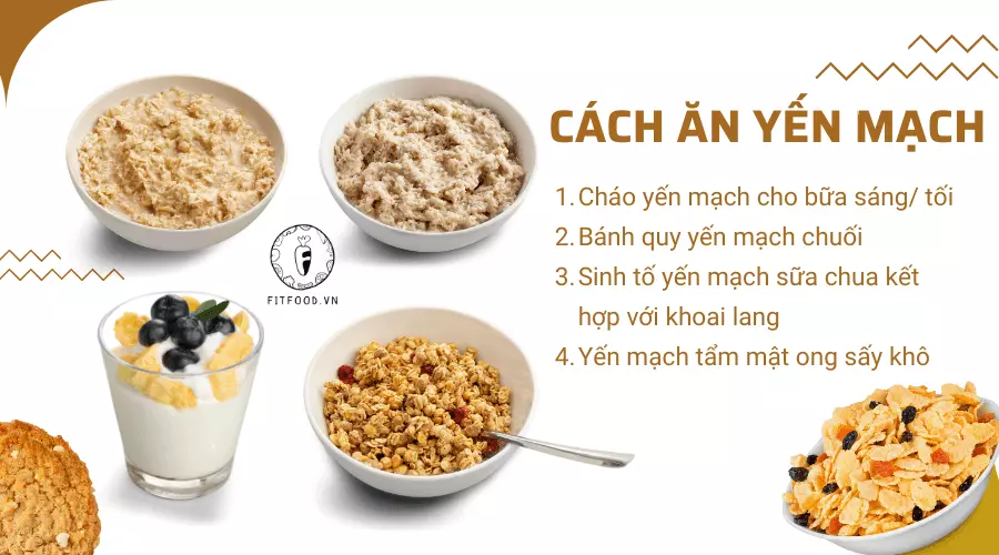 Cách ăn yến mạch giảm cân