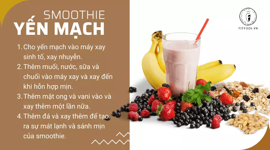 Smoothie yến mạch