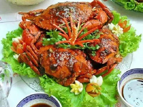 Cua gạch sốt cà chua