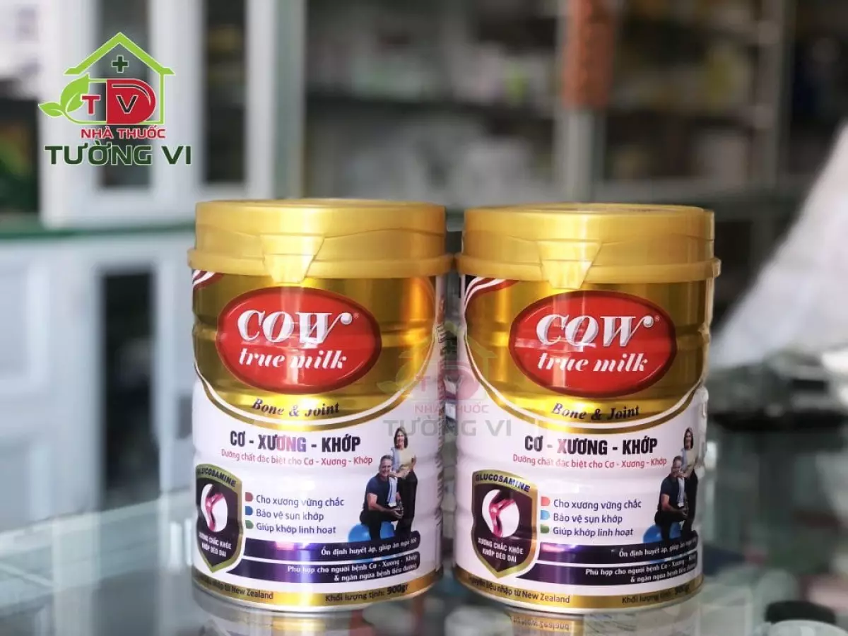 Hình chụp thực tế của sản phẩm Sữa bột Cow True Milk Cơ Xương Khớp tại Nhà Thuốc Tường Vi.