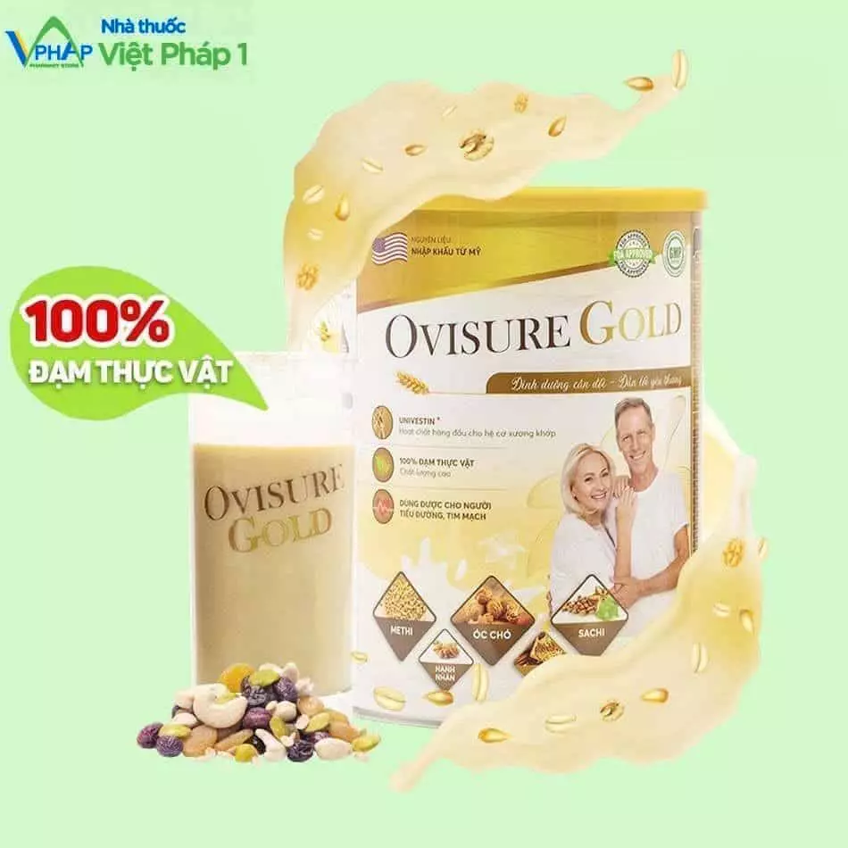 Sữa hạt Ovisure chứa 100% đạm thực vật