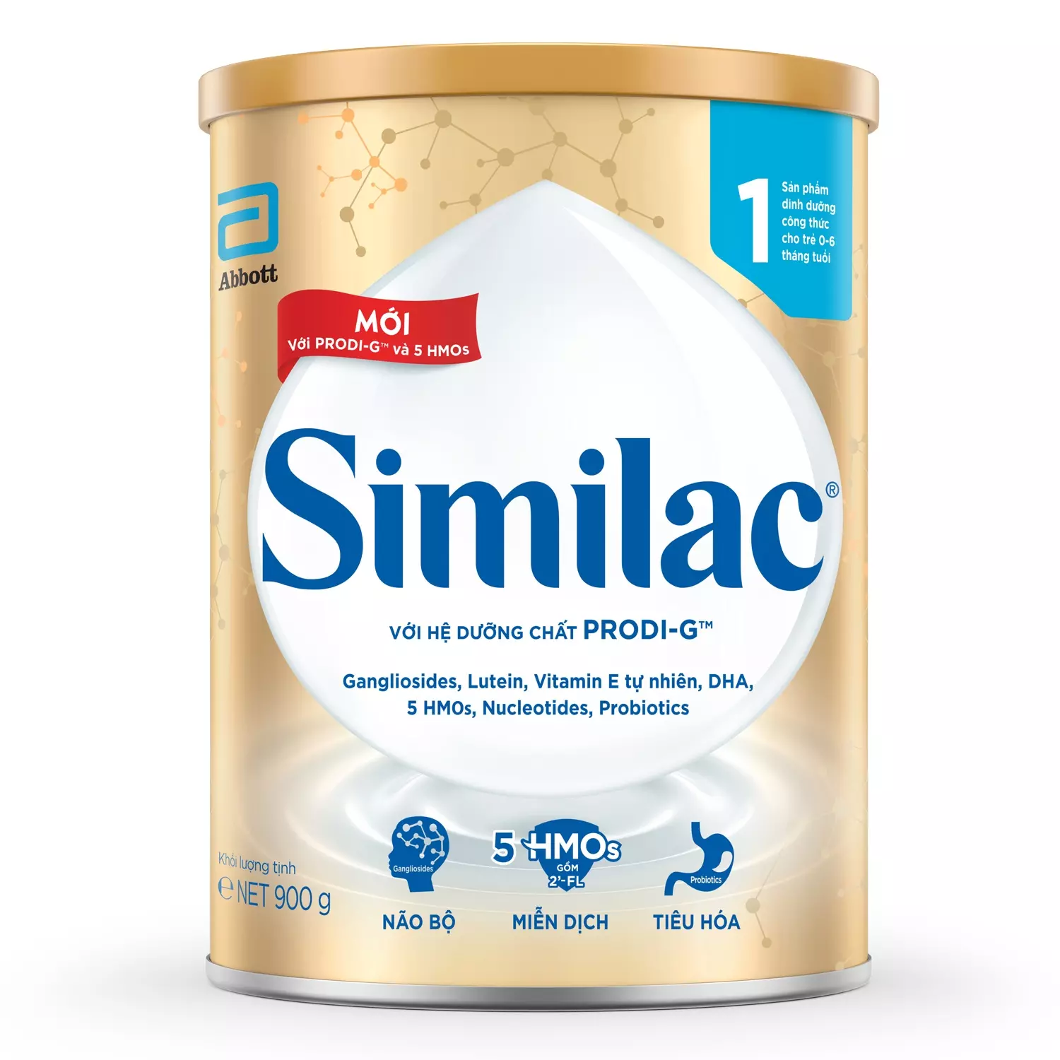 Similac 5G số 1 900g cho bé 0-6 tháng tuổi (Mẫu mới)