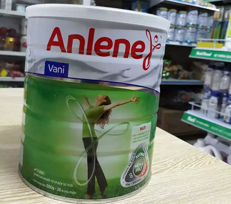 Sữa loãng xương cho người cao tuổi Anlene được nhiều người tin dùng