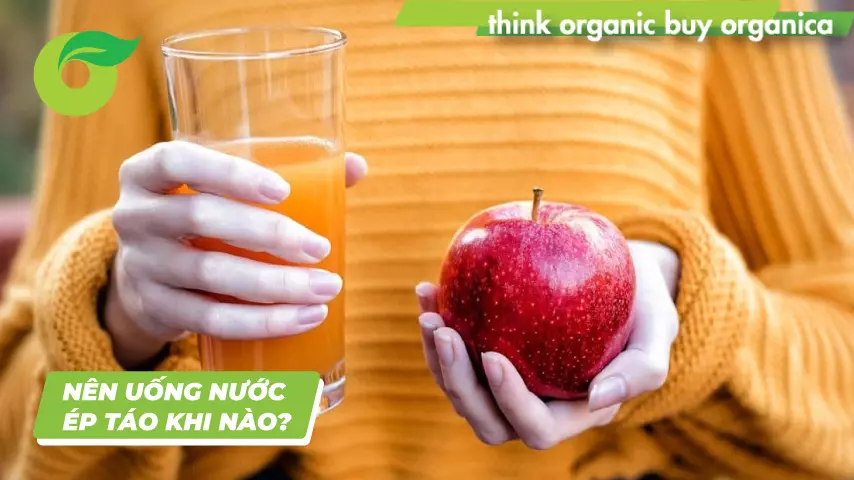 Nên uống nước ép táo trước mỗi bữa ăn 30-40 phút