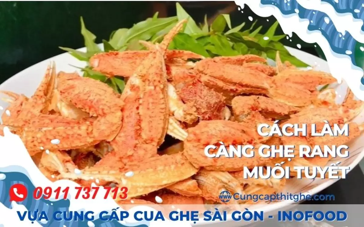 Càng ghẹ rang muối tuyết - Món lai rai ngày mưa Sài Gòn