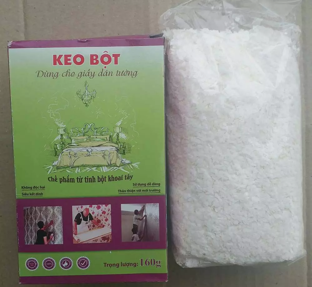 Trộn keo bột với keo sữa dán tường