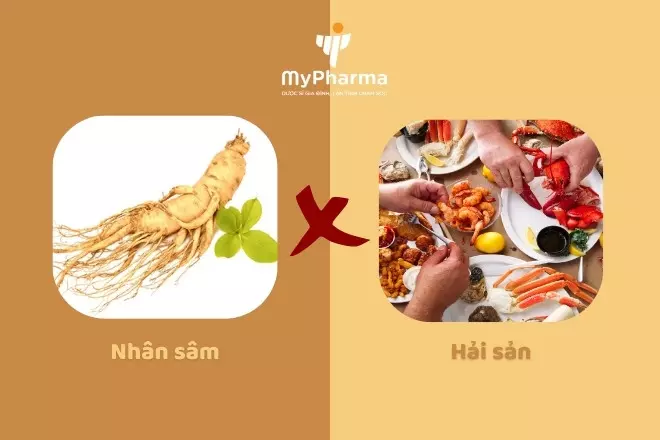 Không dùng nhân sâm sau các bữa ăn hải sản