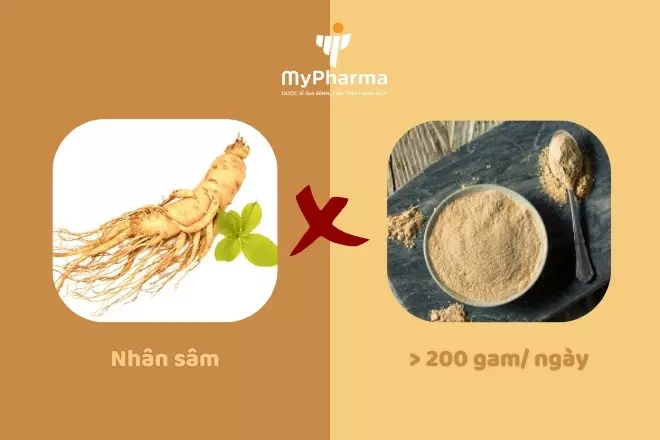 Không sử dụng quá 200 gam nhân sâm trong một ngày