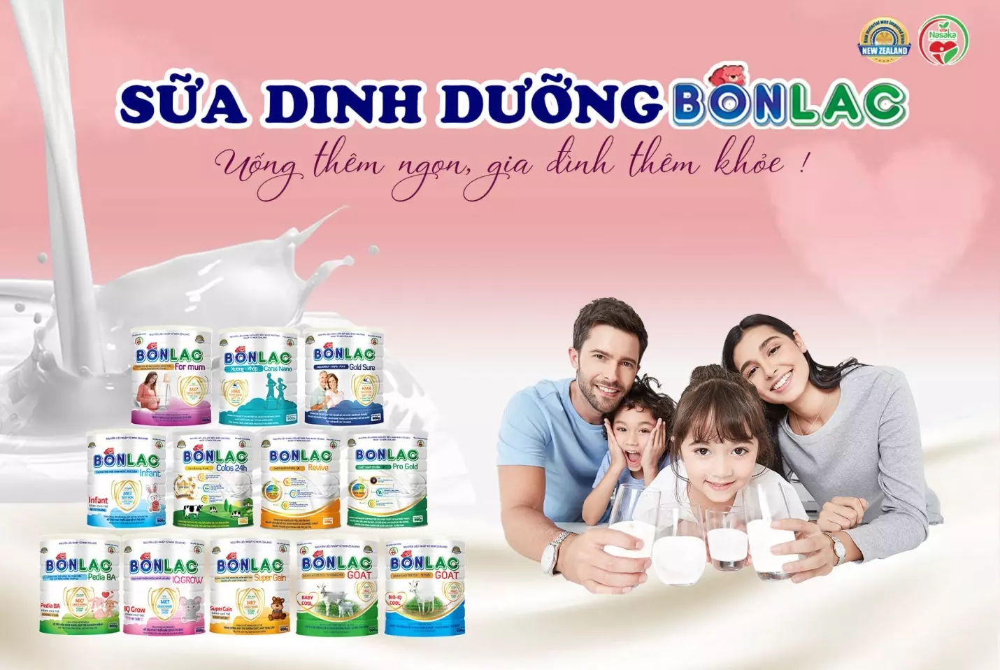 Bổ sung Sữa dinh dưỡng Bonlac để bé yêu khỏe mạnh