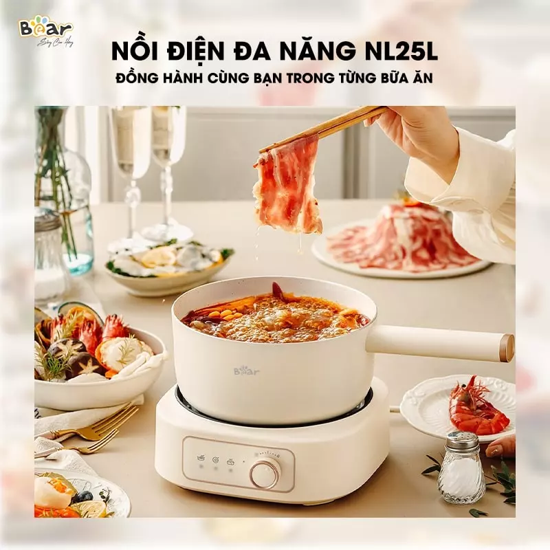 Nồi lẩu nướng đa năng Bear SB-NL25L