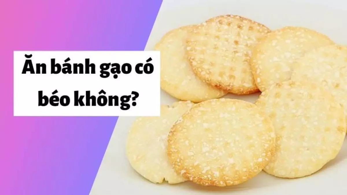 Nếu ăn bánh gạo với lượng bánh vừa phải và biết cân đối lượng thức ăn nạp vào cơ thể sẽ không lo bị béo