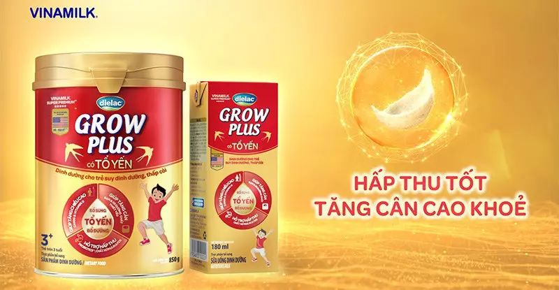 Cập nhật giá sữa Vinamilk Grow Plus