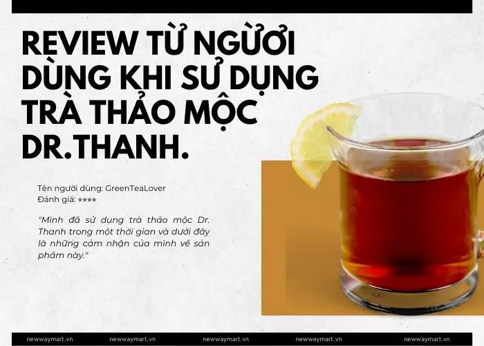 Review từ người dùng khi sử dụng trà thảo mộc Dr. Thanh