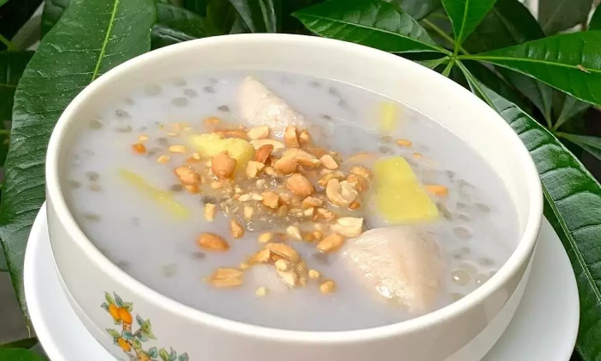 nấu chè chuối chưng khoai mì