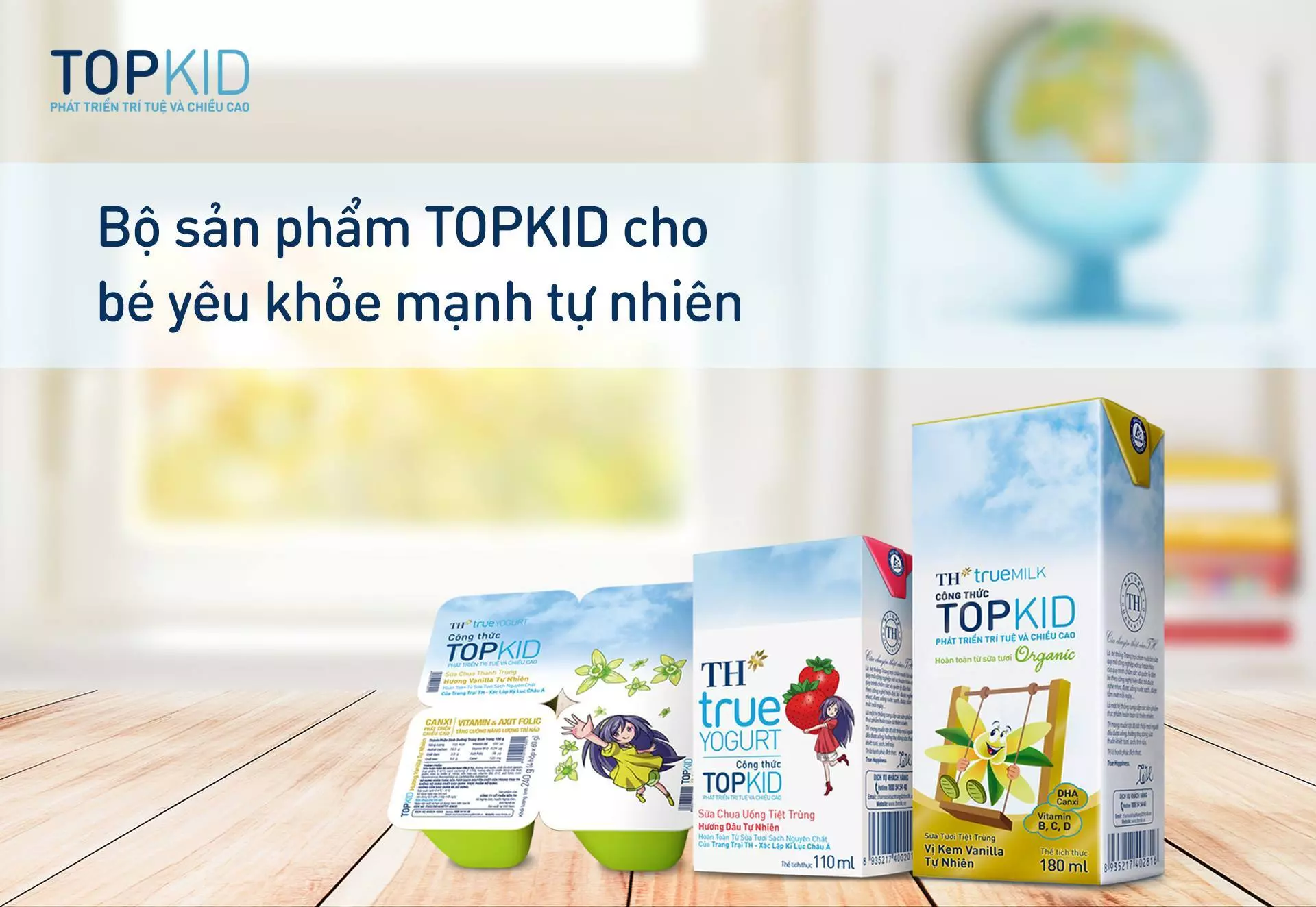 Topkid được sản xuất riêng cho trẻ nhỏ với công thức và hương vị khác biệt