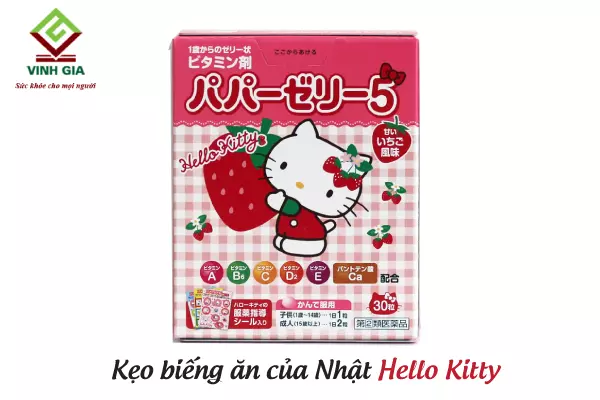 Sản phẩm kẹo biếng ăn của Nhật Hello Kitty