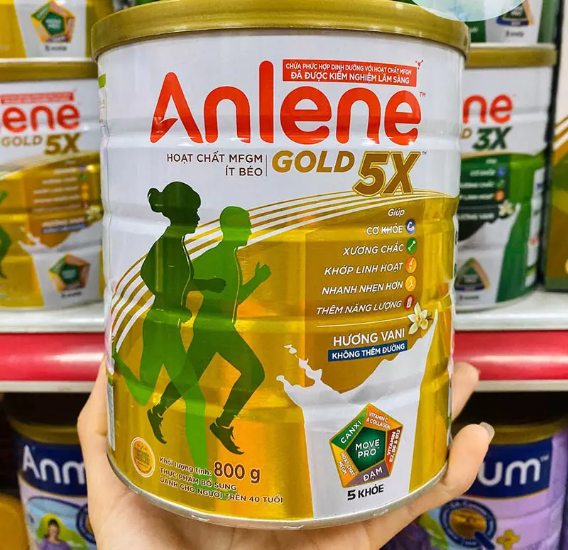 Sữa Anlene không đường cho người già