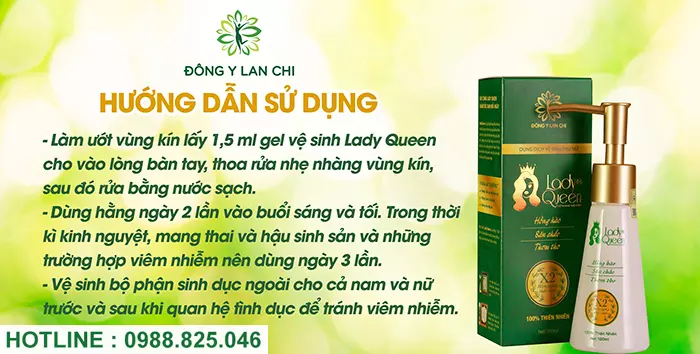 Cách sử dụng dung dịch lady queen lan chi