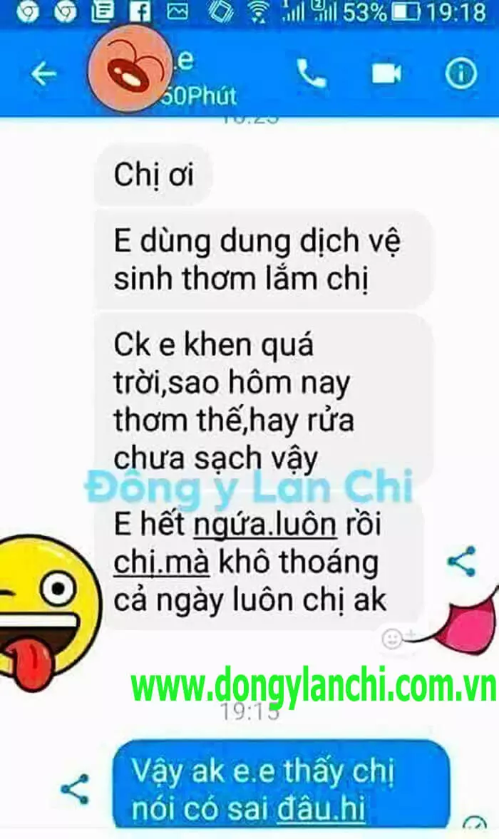 Review dung dịch vệ sinh lan chi