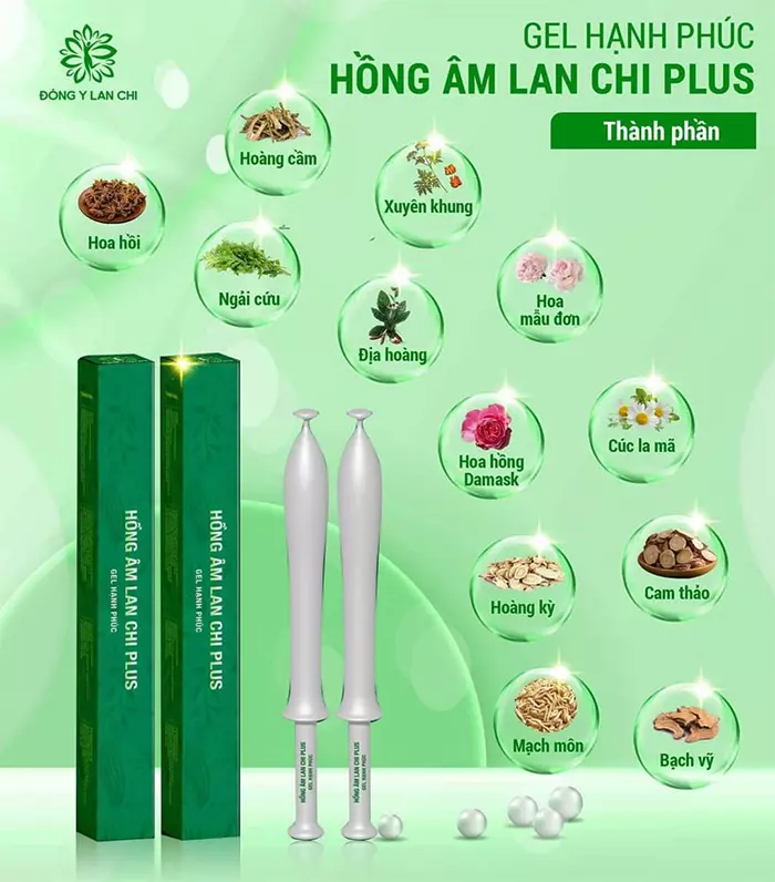 Thành phần Gel Phụ Khoa Hồng Âm Lan Chi