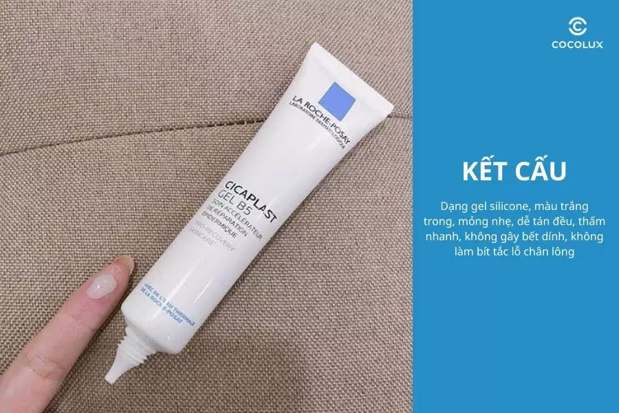 Kết cấu của kem dưỡng La Roche-Posay Cicaplast Gel B5 40ml