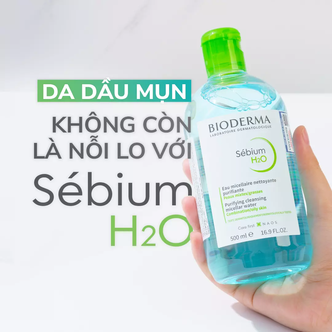 Tẩy trang Bioderma xanh