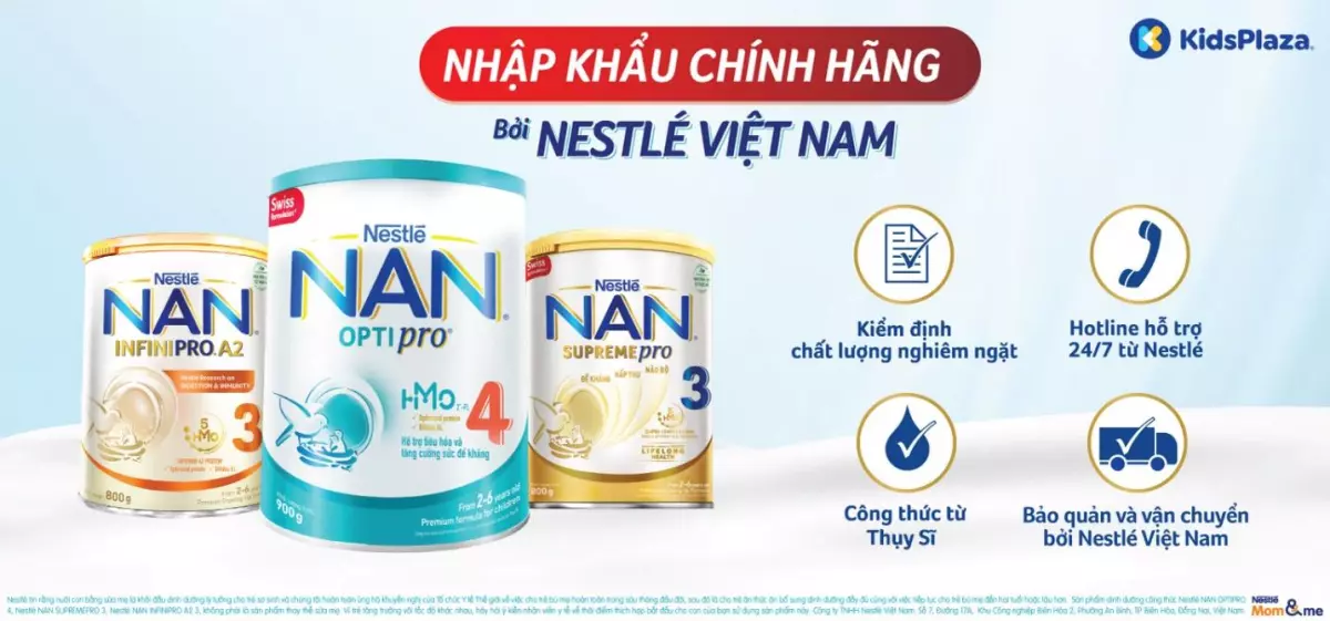 Một số dòng Nan chính hãng tại Việt Nam