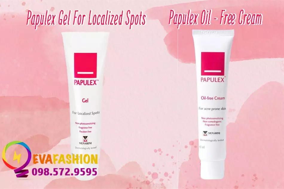 Papulex Gel For Localized Spots và Papulex Oil-free Cream là bộ đôi trị mụn được ưa chuộng hiện nay