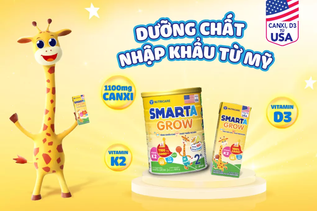 Smarta Grow 2+ với 1.100mg canxi: Giải pháp tăng chiều cao vượt trội - 4