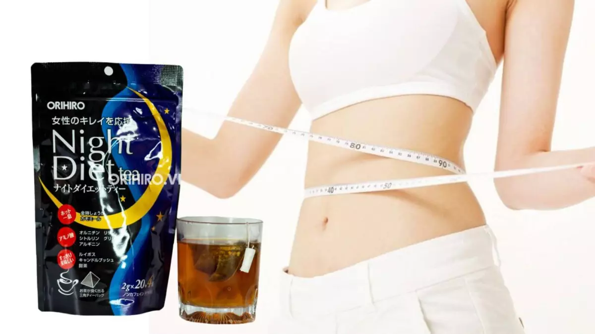 Viên uống Night Diet Tea Orihiro chính hãng