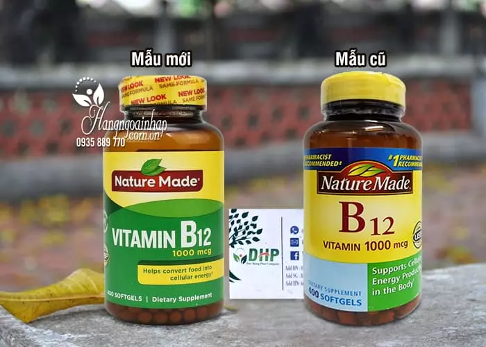 Viên uống Nature Made Vitamin B12 1000 mcg hộp 400 viên của Mỹ