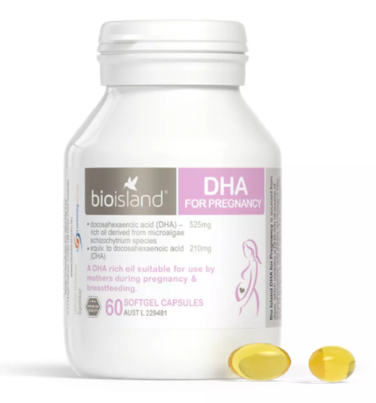 Vitamin Cho Mẹ Bầu Bio Island DHA, 60 Viên