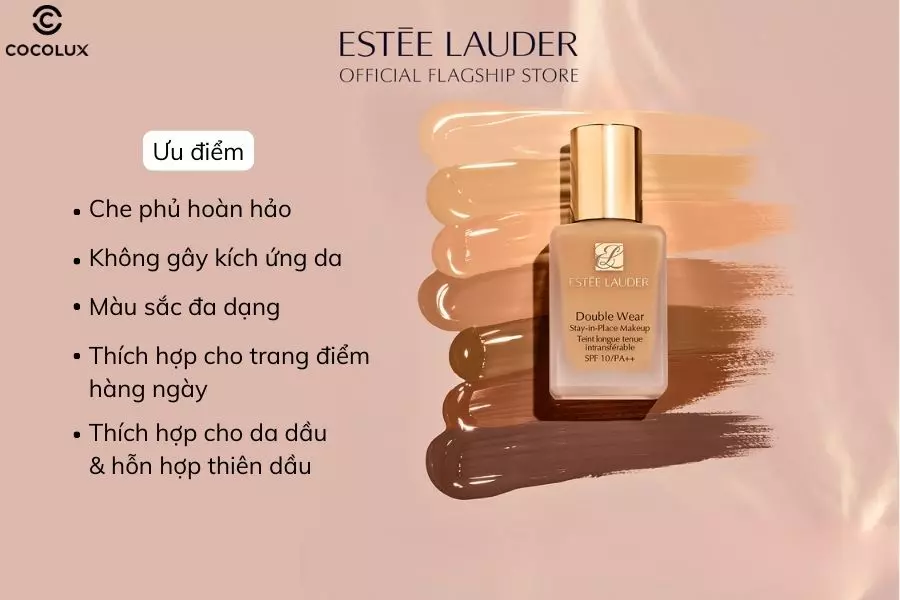 Ưu điểm của kem nền Estee Lauder Double Wear