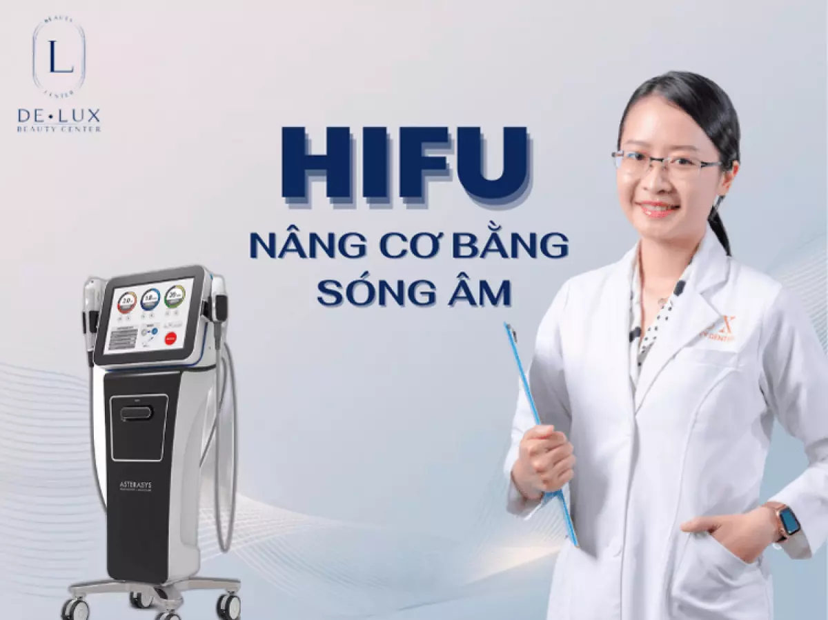 hình cô gái và chữ tác hại của nâng cơ hifu