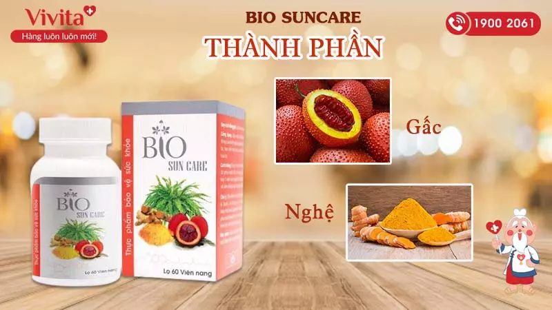 Thành phần Viên uống chống nắng