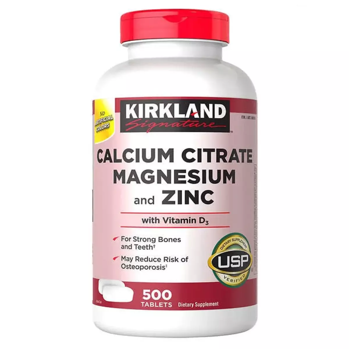 Viên Uống Kirkland Signature Calcium Citrate Magnesium and Zinc 500mg