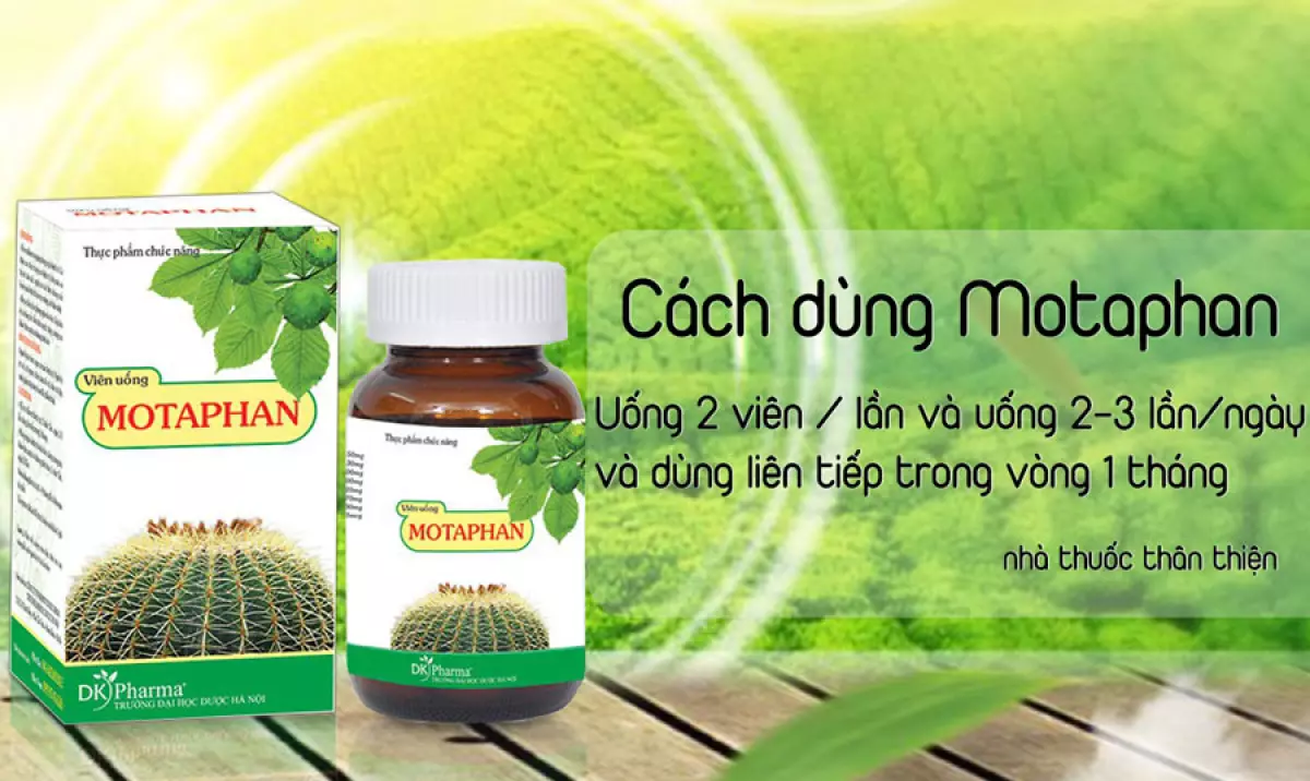 Viên uống Motaphan, hỗ trợ làm giảm nguy cơ bị bệnh trĩ