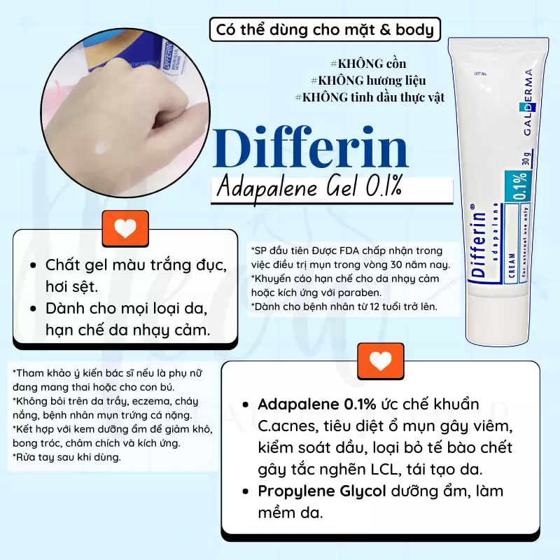 Differin Adapalene Gel 0.1%