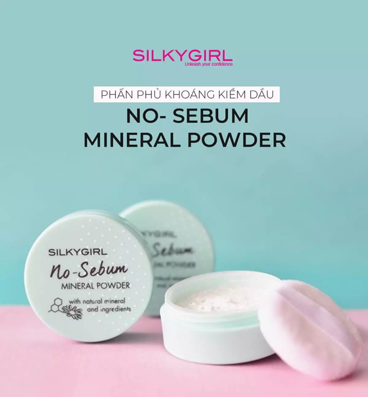 Phấn Phủ Dạng Bột Kiềm Dầu Cho Da Mịn Màng Silkygirl No Sebum Mineral Powder 5g