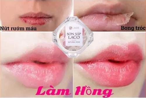 Son sáp Laco Nature Rose cho đôi môi hồng hào, tươi tắn rạng rỡ