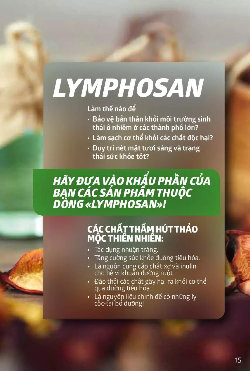 Lymphosan Intestinal Defense rất tốt cho hệ tiêu hóa