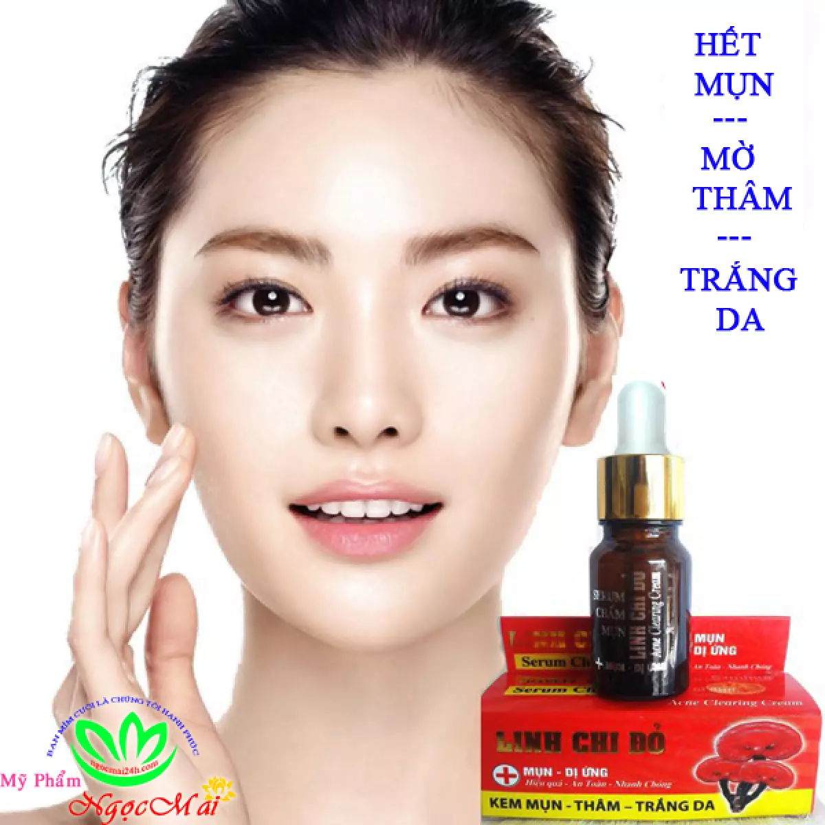 Serum Chấm Mụn - Thâm - Trắng da LINH CHI ĐỎ (10ml)