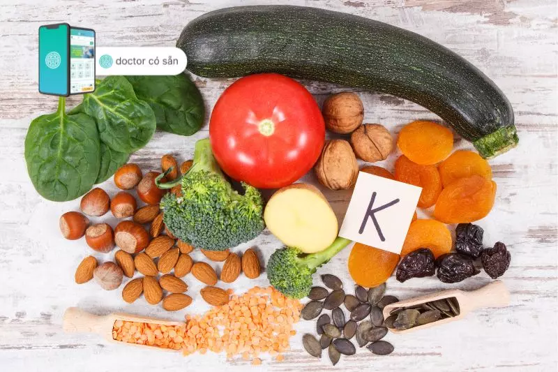 Vitamin K có nhiều trong các loại rau xanh